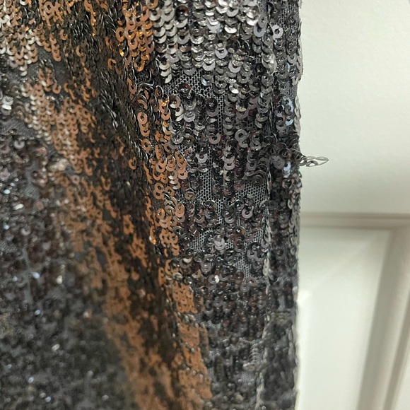 Size 10 Alice + Olivia black sequin dress with mesh back - Picture 5 of 7